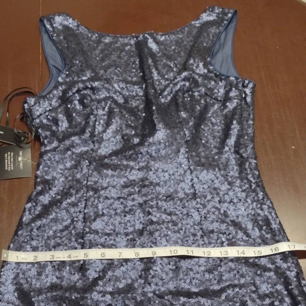 Lulu's Navy Sequin Mini Dress, Wedding Guest, Party Dress, Formal. - Picture 12 of 16